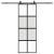 Ușă glisantă cu set feronerie neagră 76x205cm sticlă securizată GartenMobel Dekor