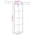 Ușă glisantă cu set feronerie neagră 76x205cm sticlă securizată GartenMobel Dekor