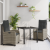 Set Dining Grădină 3 Piese cu Perne Gri Poly Ratan GartenMobel Dekor