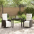 Set de dining pentru grădină 3 piese Marron din ratan sintetic GartenMobel Dekor