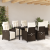 Set de dining de grădină din 7 piese maro din ratan polimeric GartenMobel Dekor
