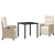 Set de dining pentru grădină, 3 piese, Bej, Poliratan GartenMobel Dekor