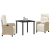 Set de dining pentru grădină, 3 piese, Bej, Poliratan GartenMobel Dekor