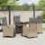 Set de mobilier de grădină 5 piese bej din rattan poli GartenMobel Dekor