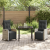 Set de masă grădină 3 piese gri deschis poli rattan GartenMobel Dekor