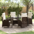 Set de dining de grădină 5 piese cu perne maro poliratan GartenMobel Dekor