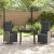 Set de 3 Piese de Dining pentru Grădină Gri Ratan Polipropilenic GartenMobel Dekor