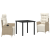 Set de Mobilier pentru Grădină din 3 Piese Bej Ratan Polimeric GartenMobel Dekor