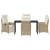 Set de mobilier de grădină de 5 piese Bej Rattan Poli GartenMobel Dekor