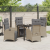 Set de 5 Mobilier de Grădină din Rattan Bej GartenMobel Dekor