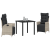 Set de Dining pentru Grădină 3 Piese Gri Deschis din Ratan Polimer GartenMobel Dekor