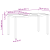 Set de dining pentru grădină  cu perne gri deschis din rattan, Masă de grădină  Neagră 140x80x73 cm din sticlă tempered GartenMobel Dekor