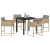 Set de Dining pentru Grădină cu Perne Bej Ratan Poli GartenMobel Dekor