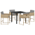 Set de Dining pentru Grădină cu Perne Bej Ratan Poli GartenMobel Dekor