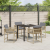 Set Dining cu 5 Piese și Perne Bej din Poli Ratan GartenMobel Dekor