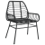 Set de Dining pentru Grădină 7 Piese Negru Poliratan GartenMobel Dekor