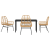 Set de dining de grădină 5 piese Maro Poliratan GartenMobel Dekor