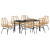 Set de dining de grădină 7 piese maro poliratan GartenMobel Dekor