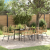 Set de dining de grădină 7 piese maro poliratan GartenMobel Dekor