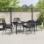 Set de dining pentru grădină 5 piese cu perne Ratan polimeric negru GartenMobel Dekor