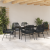 Set de dining de grădină cu 7 piese și perne Negru Rattan polimeric GartenMobel Dekor