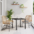 Set de Dining pentru Grădină din 3 Piese cu Pernă Maro din Ratan PE GartenMobel Dekor