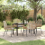Set de Dining pentru Grădină cu Perne Maro Poliratan GartenMobel Dekor