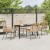 Set de Dining pentru Grădină cu Perne Maro Poliratan GartenMobel Dekor