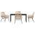 Set de Dining de Grădină de 5 Piese cu Perne Maro Poli Rattan GartenMobel Dekor