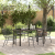 Set de dining pentru grădină 5 piese Poliratan negru GartenMobel Dekor