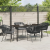 Set de dining pentru grădină , 5 piese, cu perne, rattan poli, negru GartenMobel Dekor