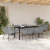 Set de dining de grădină cu perne gri din poliratan GartenMobel Dekor
