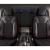 Set Huse Scaune Auto Panda Paris, Negru cu cusatura rosie, 11 piese Automobile ProTravel