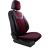 Set Huse Scaune Auto Panda Prestige, Negru-Visiniu, 11 piese Automobile ProTravel