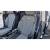 Set Huse Scaune Auto Panda Belek, material textil cu piele ecologica, cu fermoare pentru bancheta rabatabila, gri inchis cu negru, 11 piese Automobile ProTravel