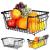 Coș pentru Fructe și Legume Metalic Negru 32x20x13,5cm Handy KitchenServ