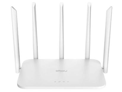 Router wireless Dual-Band Wi-Fi 6, Imou HX21, 2.4 GHz si 5GHz, 4 porturi Gigabit, 5 antene externe SafetyGuard Surveillance