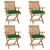 Scaune grădină pliabile cu perne, 4 buc, lemn masiv de tec GartenMobel Dekor
