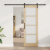 Ușă glisantă  cu set de hardware 'ORKDAL'73.5x211 cm, Ușă interioară  cu sticlă 'ORKDAL'73.5x211x4 cm din lemn masiv de pin GartenMobel Dekor