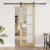Ușă glisantă  cu set de hardware 'ORKDAL'73.5x211 cm, Ușă interioară  cu sticlă 'ORKDAL'73.5x211x4 cm din lemn masiv de pin GartenMobel Dekor