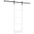 Ușă glisantă  cu set hardware 'ORKDAL'Alb 73.5x211 cm, Ușă interioară  cu sticlă 'ORKDAL'Alb 73.5x211x4 cm GartenMobel Dekor
