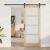 Ușa glisantă  cu set de accesorii 'ORKDAL'86x211 cm, Ușa interioară  cu sticlă 'ORKDAL'86x211x4 cm din lemn solid de pin GartenMobel Dekor