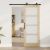 Ușă glisantă  cu set de accesorii "ORKDAL" 78x202 cm, Ușă interioară  cu sticlă "ORKDAL" 78x202x4 cm din lemn masiv de pin GartenMobel Dekor