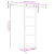 Ușa glisantă  cu set de accesorii "ORKDAL" 73.5x211 cm, Ușa interioară  cu sticlă "ORKDAL" 73.5x211x4 cm din Lemn Solid de Pin GartenMobel Dekor