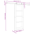 Ușă glisantă  cu set hardware 'ORKDAL'alb 78x202 cm, Ușă interior  cu sticlă 'ORKDAL'alb 78x202x4 cm GartenMobel Dekor