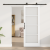 Ușă glisantă  cu set hardware 'ORKDAL'alb 78x202 cm, Ușă interior  cu sticlă 'ORKDAL'alb 78x202x4 cm GartenMobel Dekor