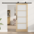 Ușa glisantă  cu set de feronerie 'ORKDAL'83x202 cm, Ușa de interior  cu sticlă 'ORKDAL'83x202x4 cm din lemn masiv de pin GartenMobel Dekor