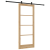 Ușa Glisantă  cu Set de Accesorii "ORKDAL" 86x211 cm, Ușa Interioară  cu Sticlă "ORKDAL" 86x211x4 cm Lemn Solid de Pin GartenMobel Dekor