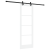 Ușă glisantă  cu set de accesorii Alb 73.5x211 cm Lemn masiv Pin, Ușă interioară  cu sticlă 'ORKDAL'Alb 73.5x211x4 cm GartenMobel Dekor