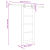 Set ușă glisantă  cu set de accesorii 78x202 cm din lemn masiv de pin, Ușă de interior  cu sticlă 'ORKDAL'78x202x4 cm din lemn masiv de pin GartenMobel Dekor